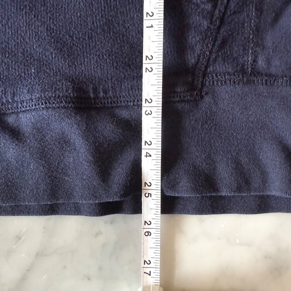 J.Crew Vintage Fleece Hoodie Navy Blue Pullover Sweatshirt Large 100% Cotton - Picture 7 of 7